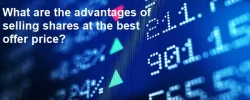 What are the advantages of selling shares at the best offer price?